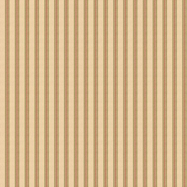 FG109/R107 Somerton Stripe Print Club Moss Wallpaper by Mulberry Home
