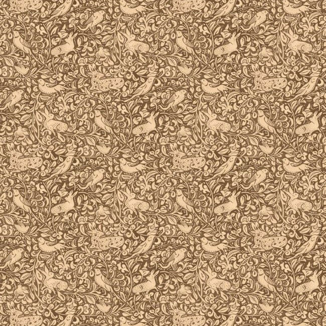 FG110/K74 Hedgerow Print Club Espresso Wallpaper by Mulberry Home