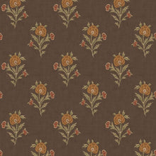 FG111/K74 Somerton Print Club Espresso Wallpaper by Mulberry Home