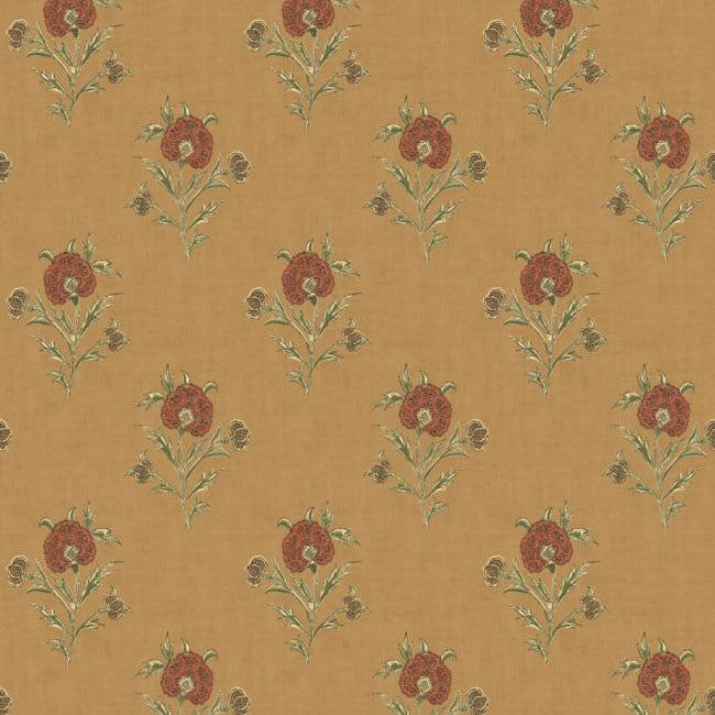 FG111/T128 Somerton Print Club Ochre Wallpaper by Mulberry Home