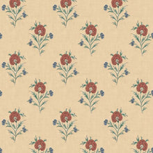 FG111/V117 Somerton Print Club Red and Green Wallpaper by Mulberry Home