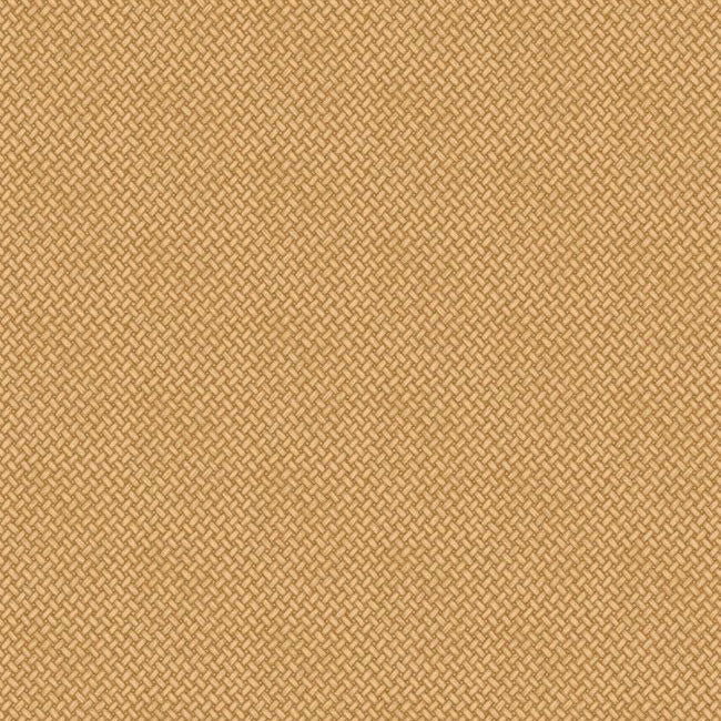 FG112/T128 Basketweave Print Club Ochre Wallpaper by Mulberry Home