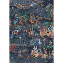 BMCF003/05A Fiesta Coral Midnight Wallpaper by Brand McKenzie