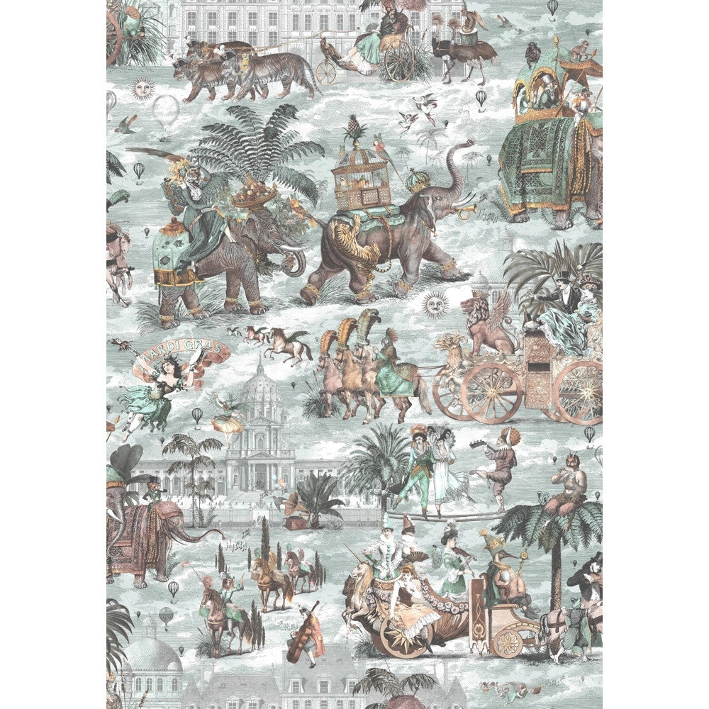 BMCF003/05B Fiesta Peach Seawater Wallpaper by Brand McKenzie
