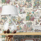 BMCF003/05D Fiesta Ruby Green Wallpaper by Brand McKenzie