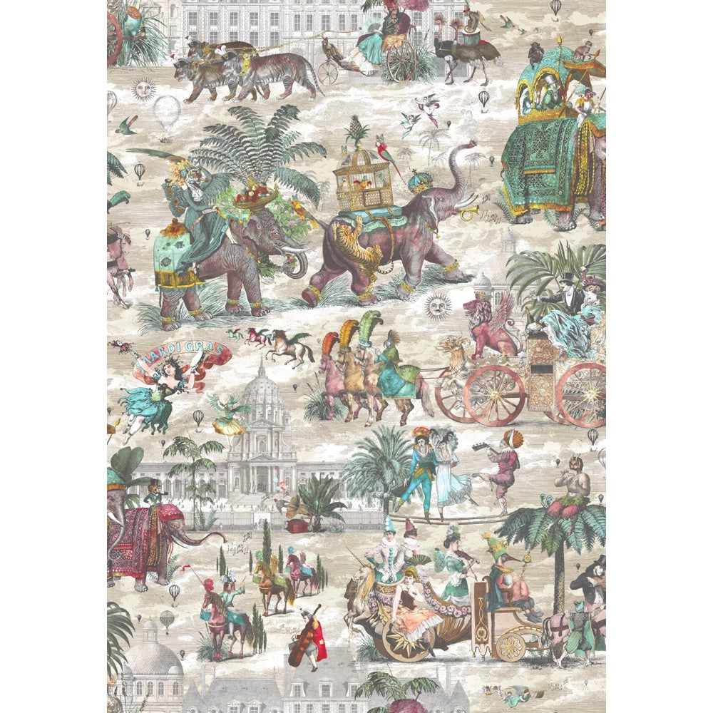 BMCF003/05D Fiesta Ruby Green Wallpaper by Brand McKenzie