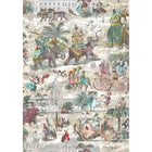 BMCF003/05D Fiesta Ruby Green Wallpaper by Brand McKenzie