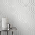 FD42304 Quartz Trellis Wallpaper By Fine Decor