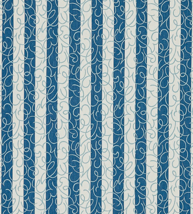 NPOF134845 Flo Stripe Denim Pomona Fabric by Scion