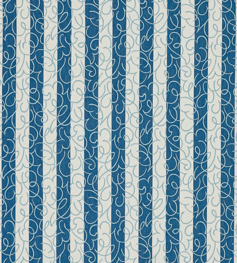 NPOF134845 Flo Stripe Denim Pomona Fabric by Scion