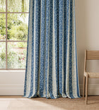 NPOF134845 Flo Stripe Denim Pomona Fabric by Scion