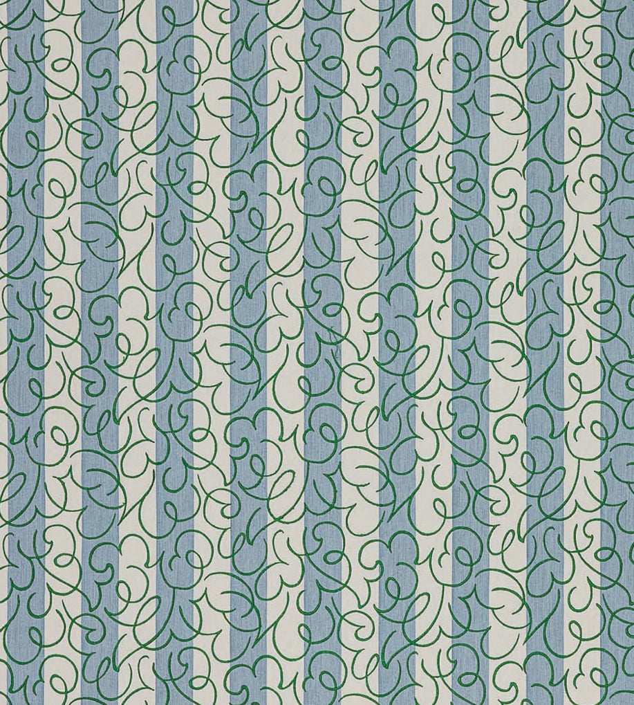 NPOF134846 Flo Stripe Mist / Jade Pomona Fabric by Scion