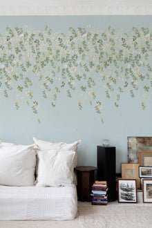 FL02 Florella Light Blue Les Vangardes Mural by Tres Tintas