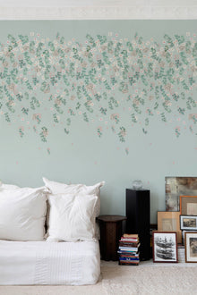 FL06 Florella Light Green Les Vangardes Mural by Tres Tintas