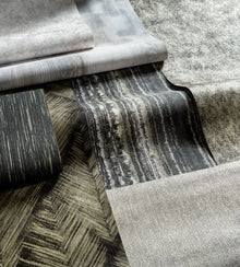 W0206/01 Folius Charcoal Gilver Expressions Wallpaper by Clarke & Clarke