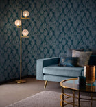 W0206/03 Folius Midnight Expressions Wallpaper by Clarke & Clarke