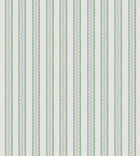 NPOF121374 Fondant Stripe Kelly Green / Cornflower Pomona Fabric by Scion