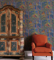 BW45125/2 Front Row Kit Kemp Wallpaper By GP & J Baker