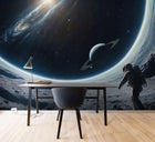 Space Mural Blue Kids and Teens Mural by Galerie