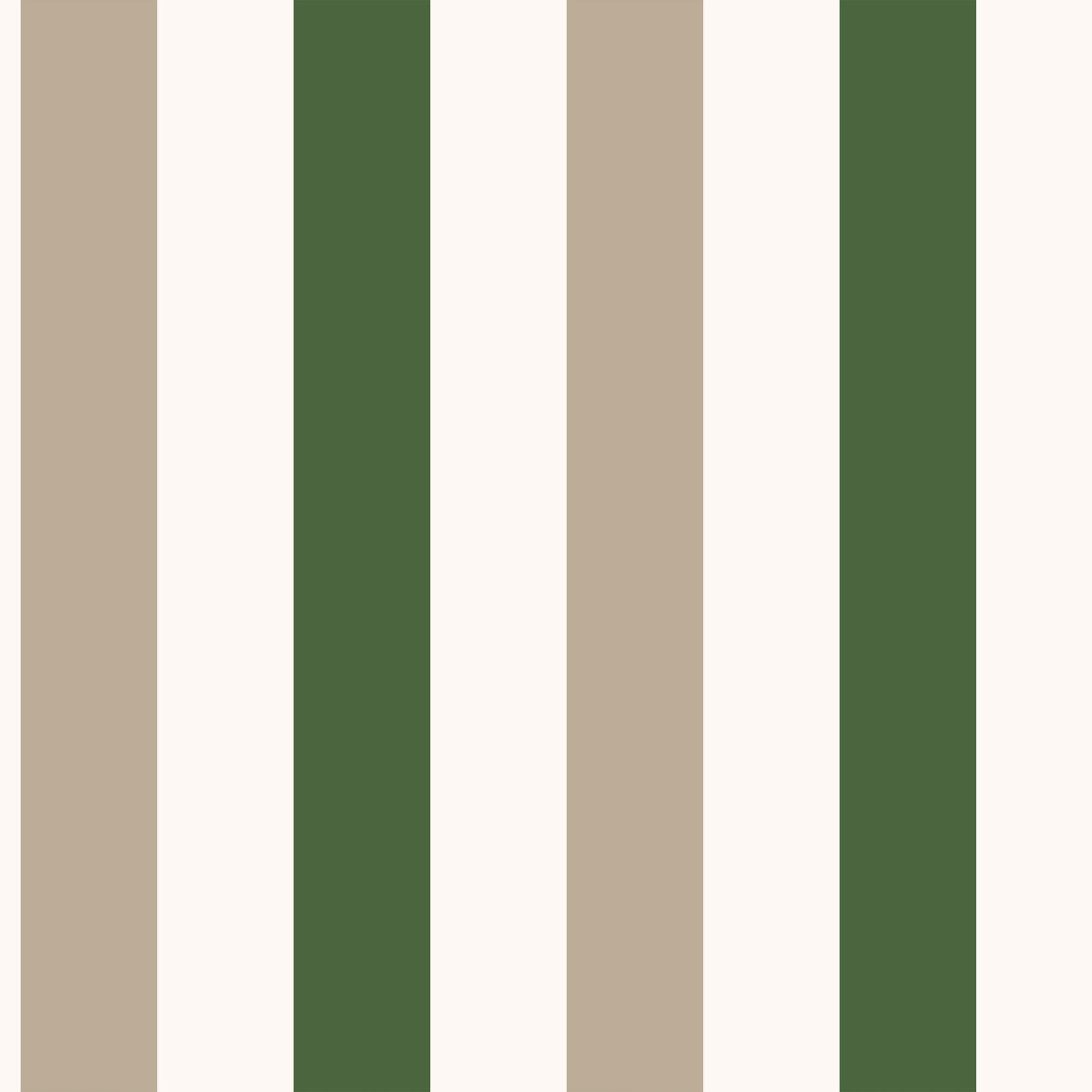 2 Colour Awning Stripe Green Kids and Teens Wallpaper by Galerie