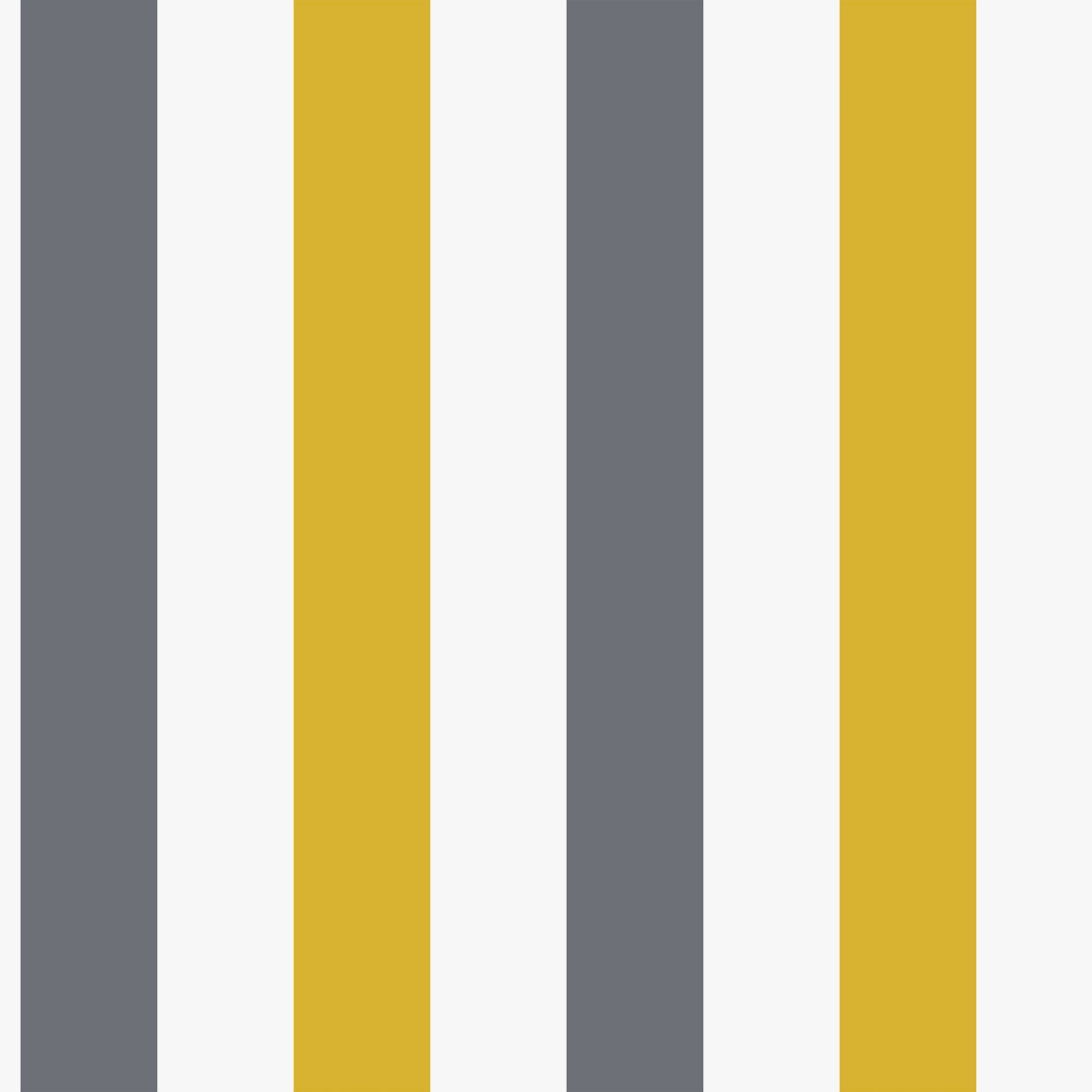 2 Colour Awning Stripe Yellow Kids and Teens Wallpaper by Galerie