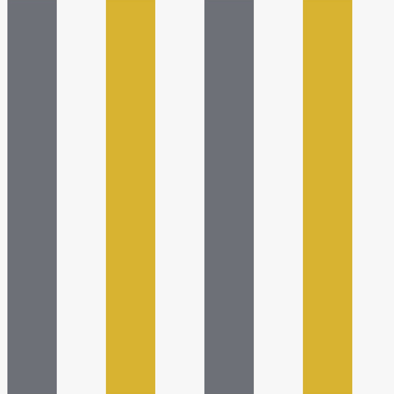 2 Colour Awning Stripe Yellow Kids and Teens Wallpaper by Galerie