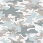 Camo Blue Kids and Teens Wallpaper by Galerie