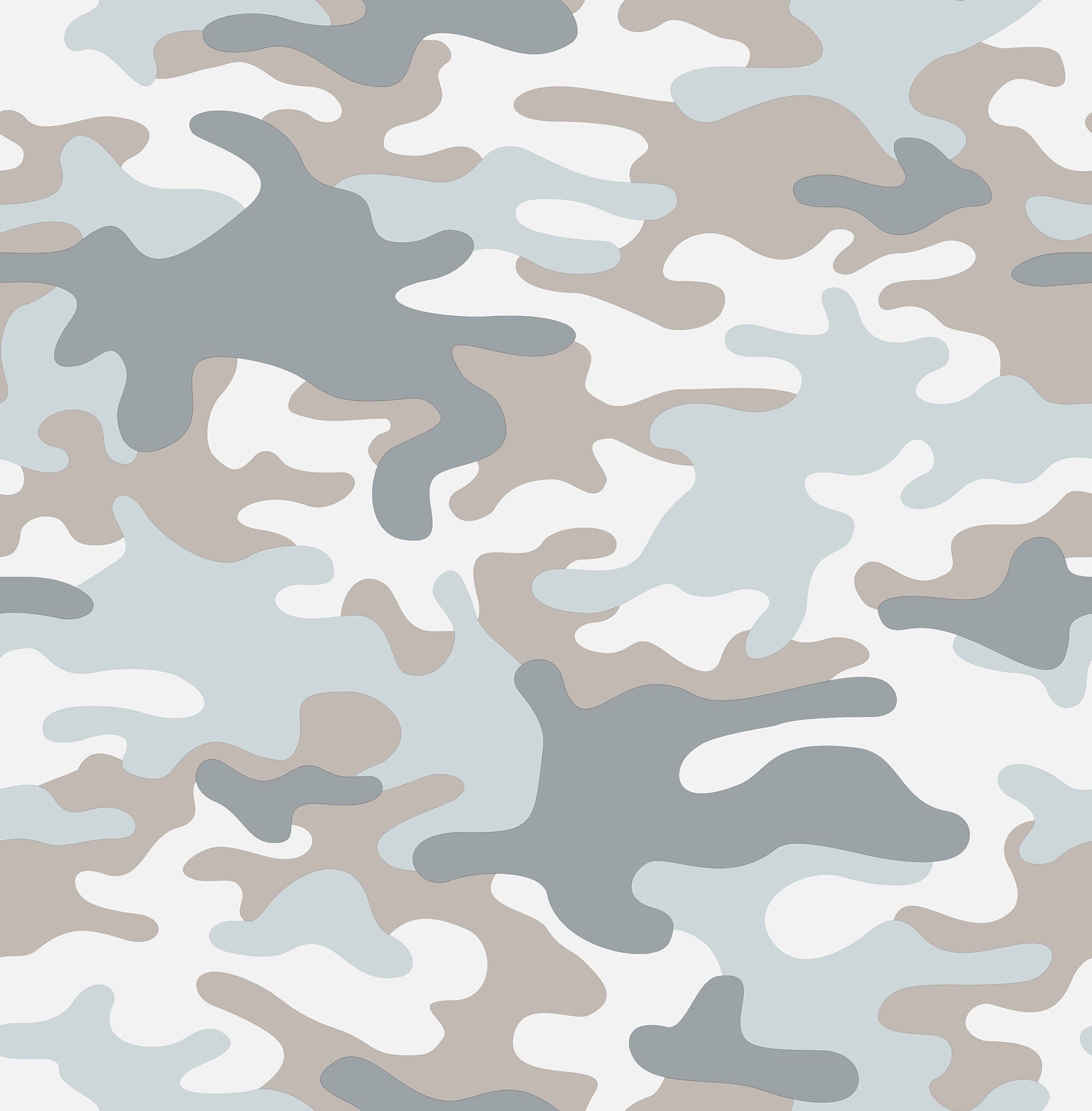 Camo Blue Kids and Teens Wallpaper by Galerie