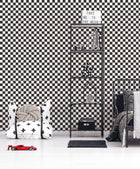 Check Black Kids and Teens Wallpaper by Galerie