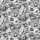 Comics Silver Grey Kids and Teens Wallpaper by Galerie