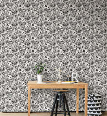 Comics Silver Grey Kids and Teens Wallpaper by Galerie