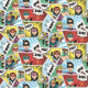 Comics Multi-coloured Kids and Teens Wallpaper by Galerie