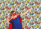 Comics Multi-coloured Kids and Teens Wallpaper by Galerie