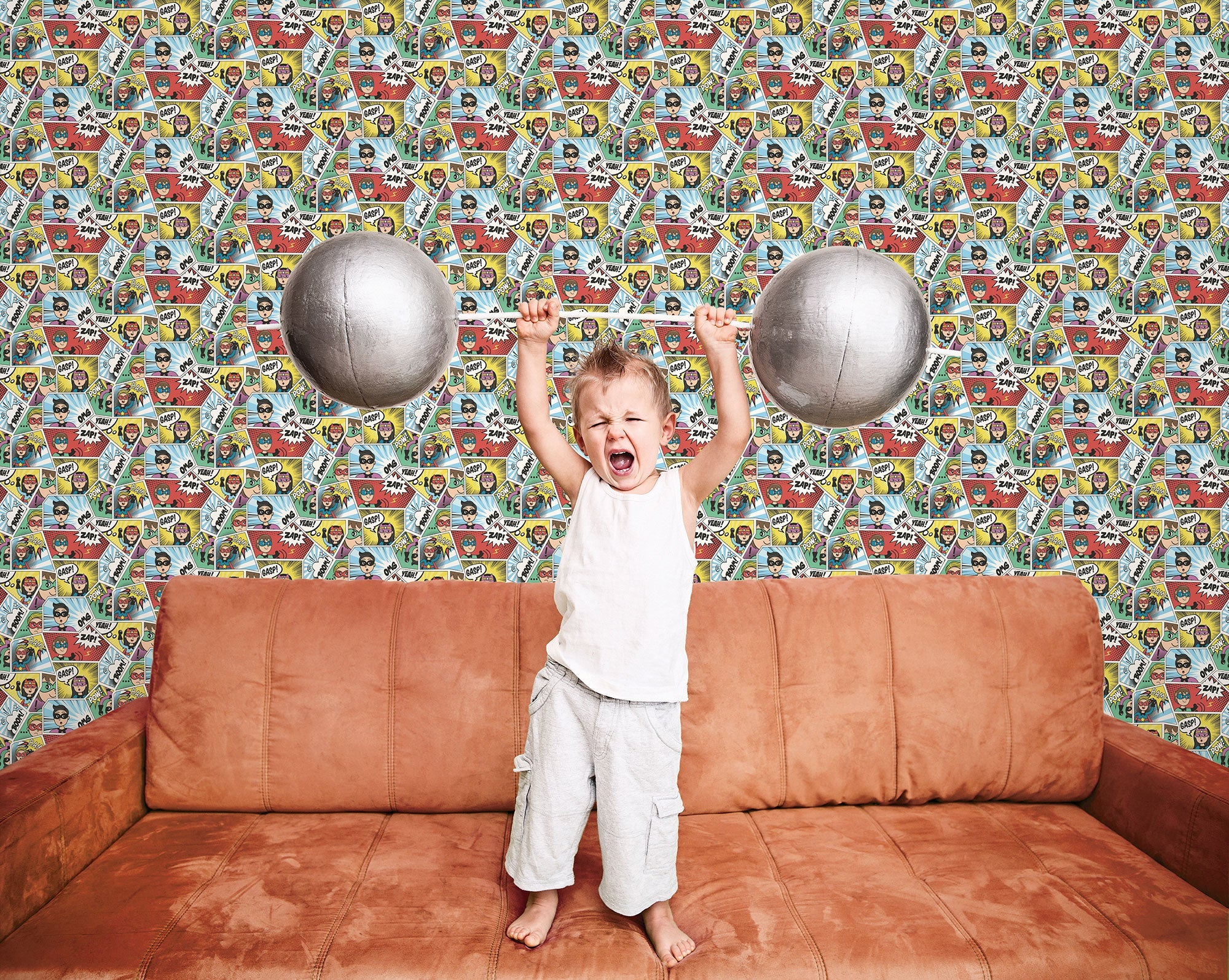 Comics Multi-coloured Kids and Teens Wallpaper by Galerie