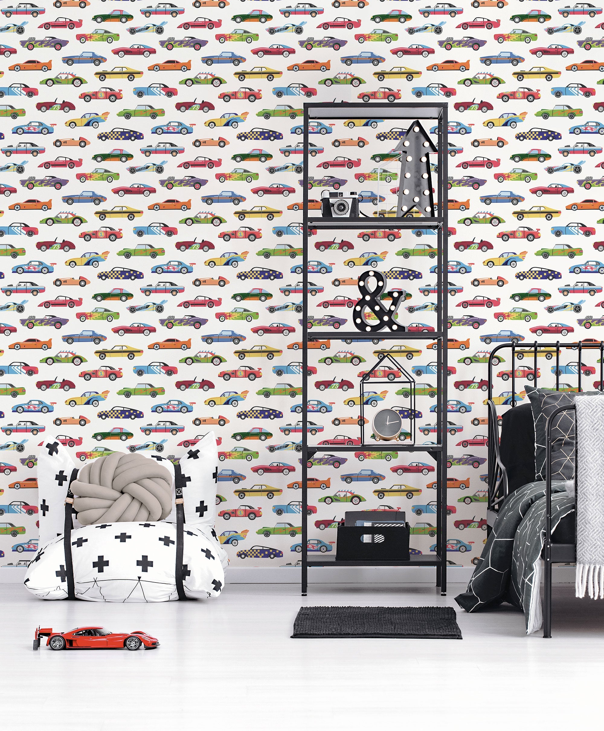 Dinky Cars Multi-coloured Kids and Teens Wallpaper by Galerie