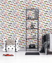 Dinky Cars Multi-coloured Kids and Teens Wallpaper by Galerie