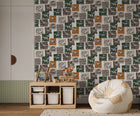 Dinosaurs Green Kids and Teens Wallpaper by Galerie