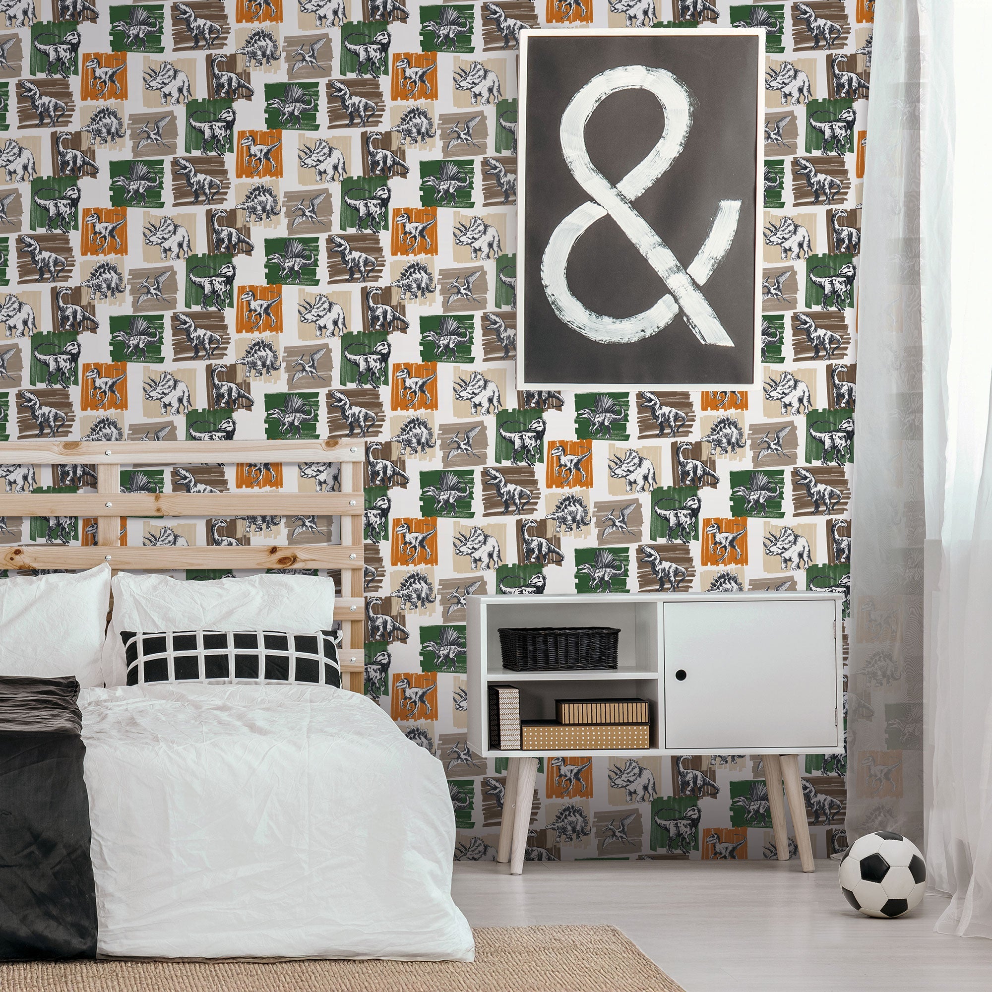 Dinosaurs Green Kids and Teens Wallpaper by Galerie