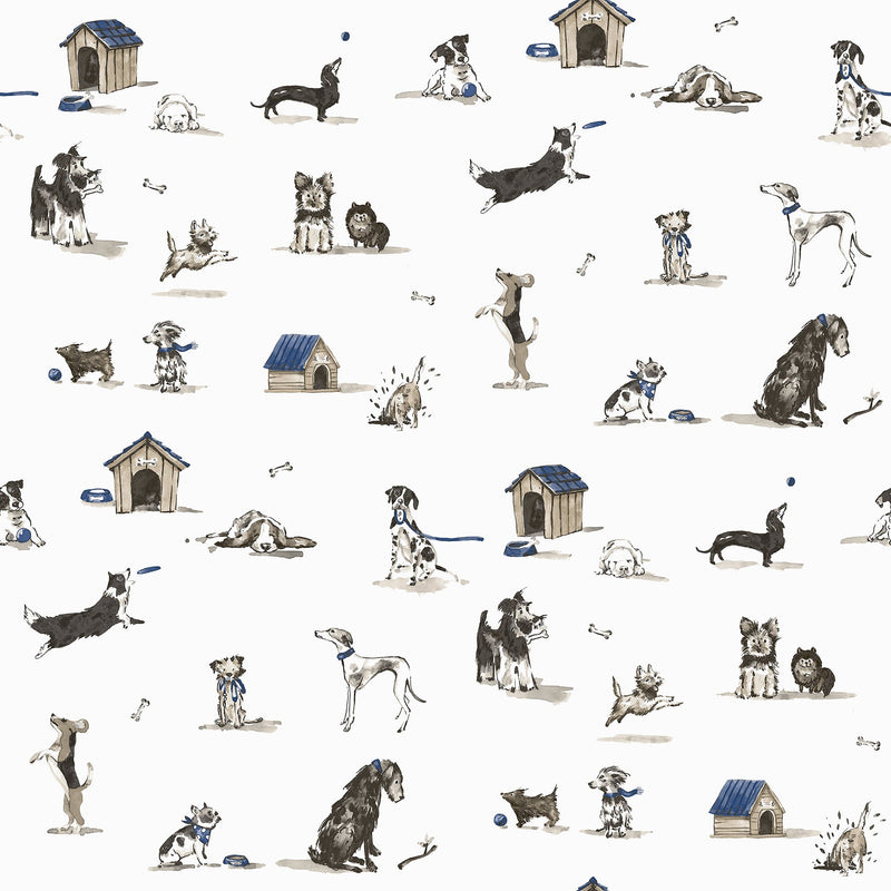 Doggies Beige Kids and Teens Wallpaper by Galerie