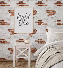 Exposed Brick Silver Grey Kids and Teens Wallpaper by Galerie