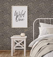 Fun Leopard Beige Kids and Teens Wallpaper by Galerie