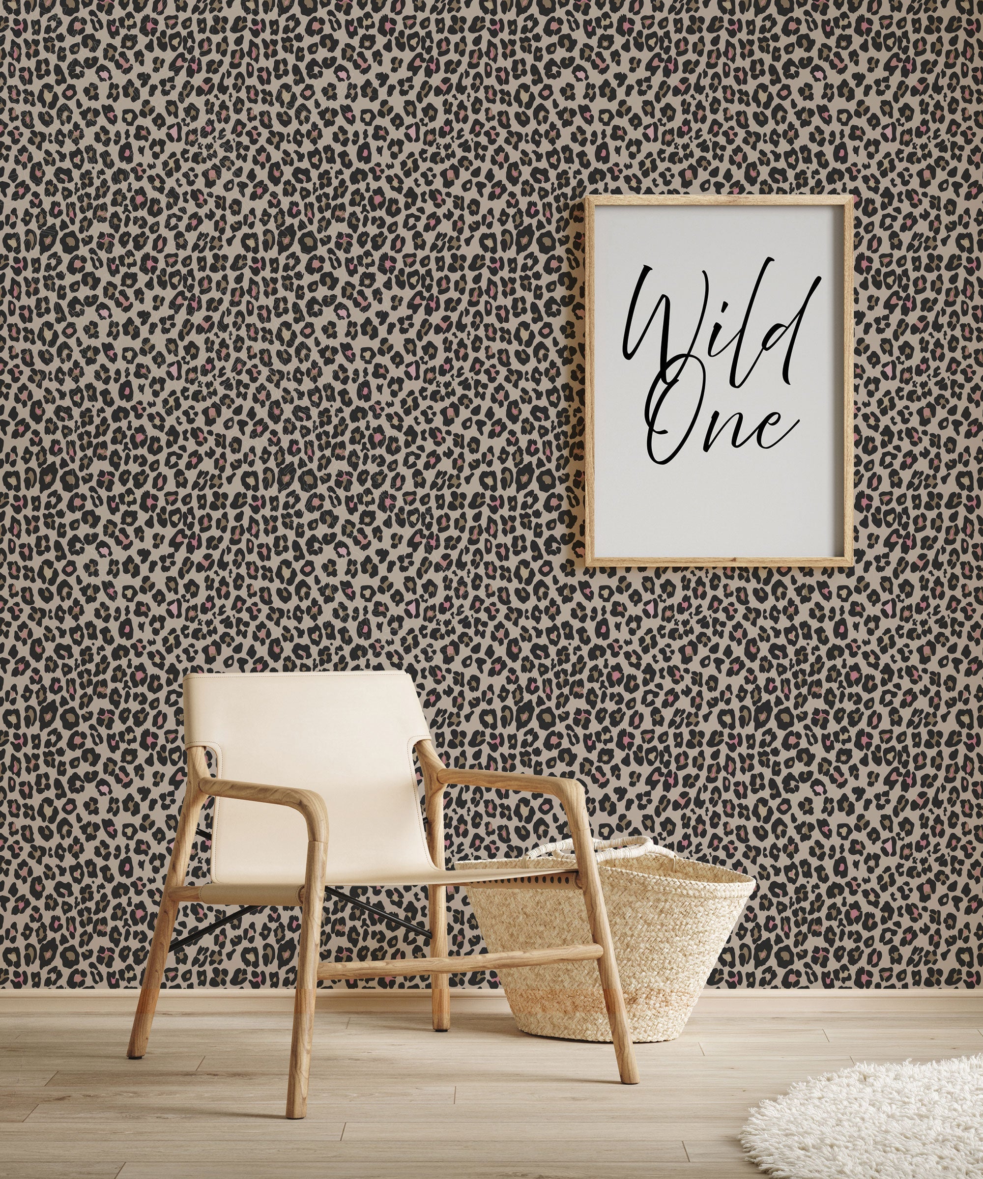 Fun Leopard Beige Kids and Teens Wallpaper by Galerie