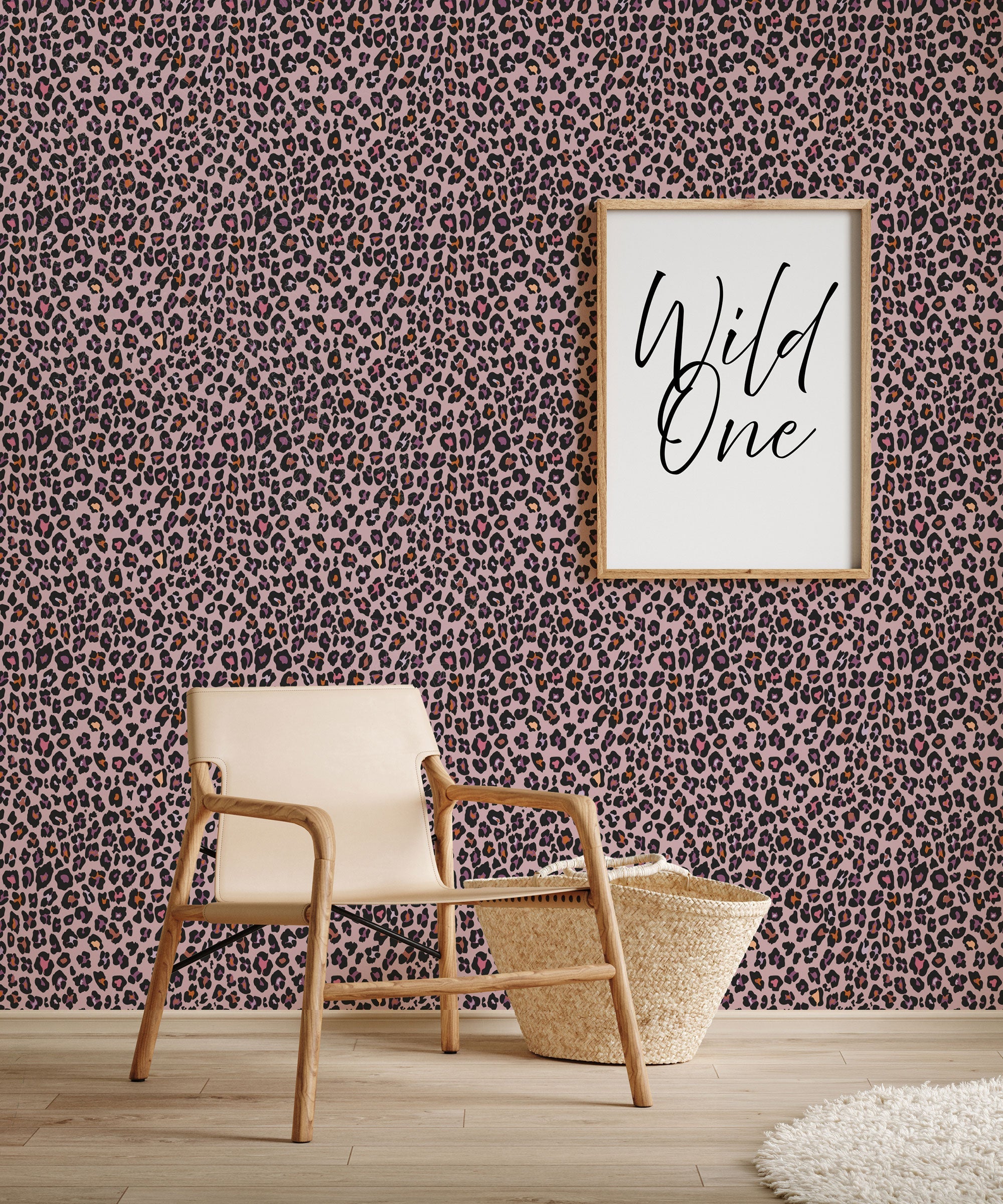 Fun Leopard Pink Kids and Teens Wallpaper by Galerie