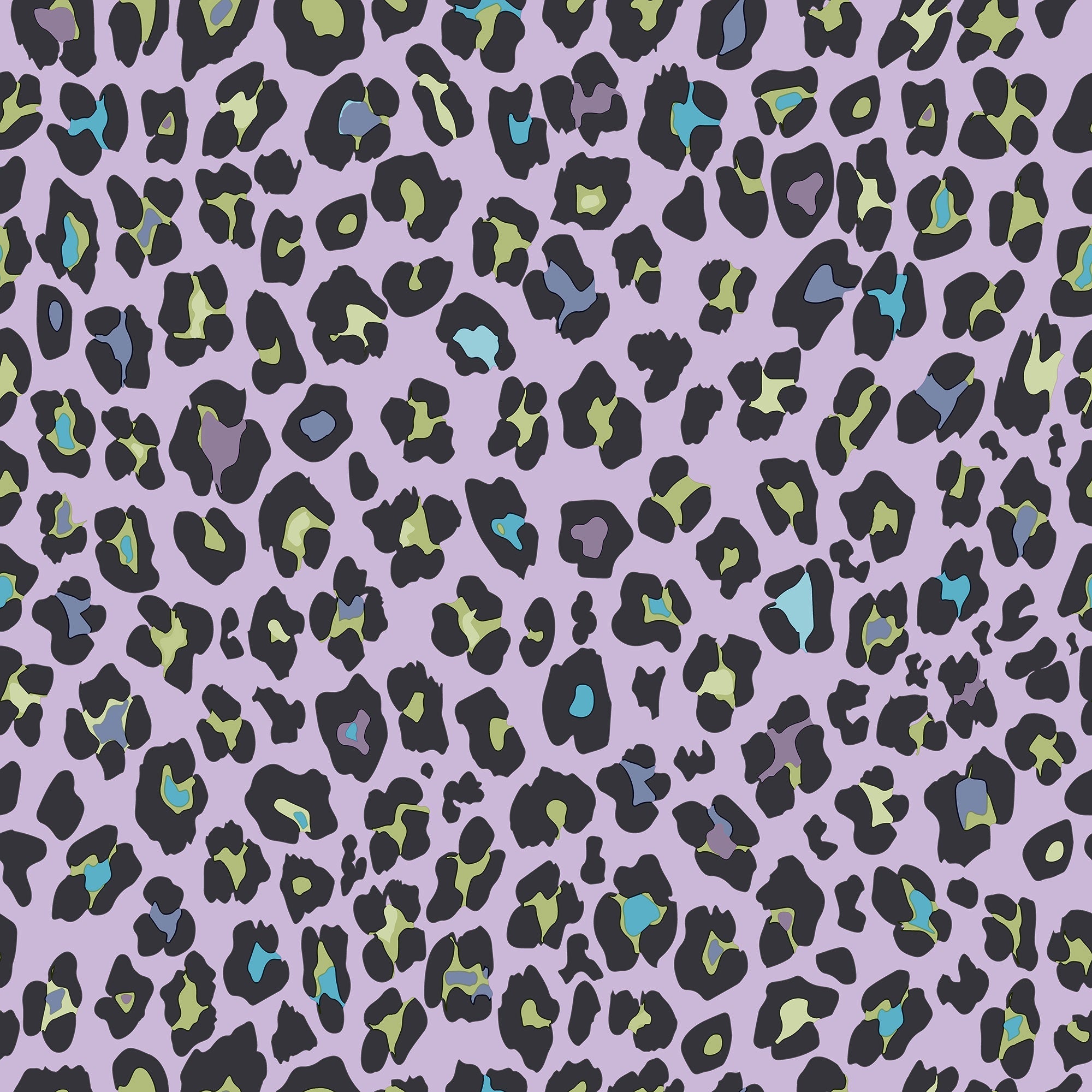 Fun Leopard Purple Lilac Kids and Teens Wallpaper by Galerie