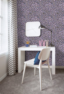 Fun Leopard Purple Lilac Kids and Teens Wallpaper by Galerie