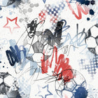 Graffiti Sports Blue Kids and Teens Wallpaper by Galerie