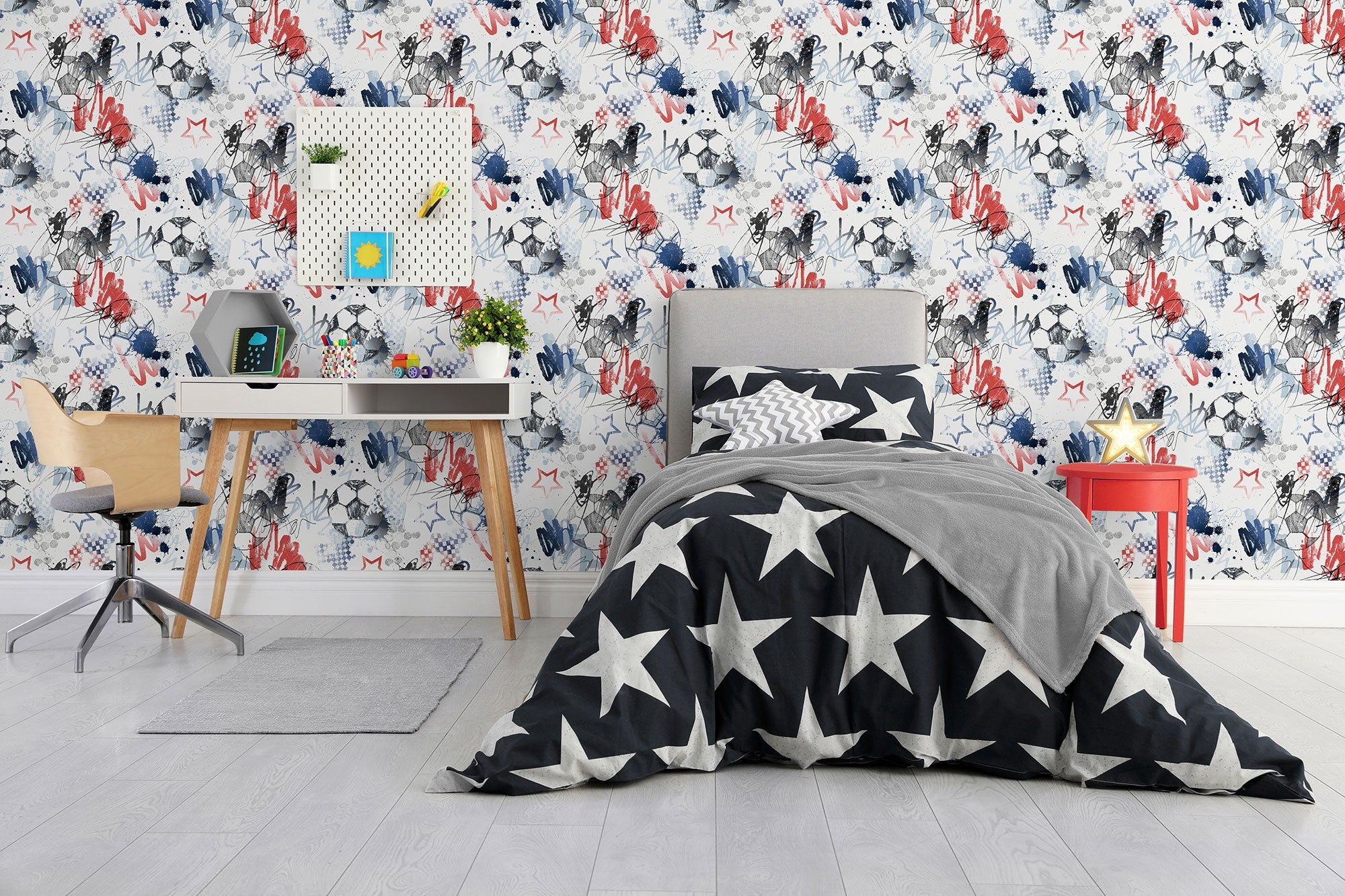 Graffiti Sports Blue Kids and Teens Wallpaper by Galerie
