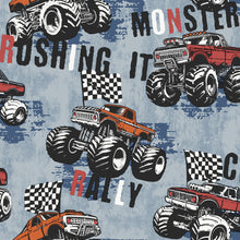 Monster Trucks Blue Kids and Teens Wallpaper by Galerie