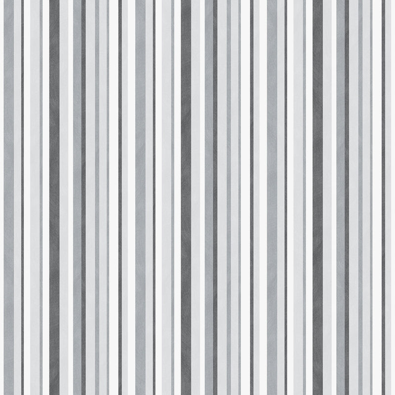 Multi Stripe Silver Grey Kids and Teens Wallpaper by Galerie