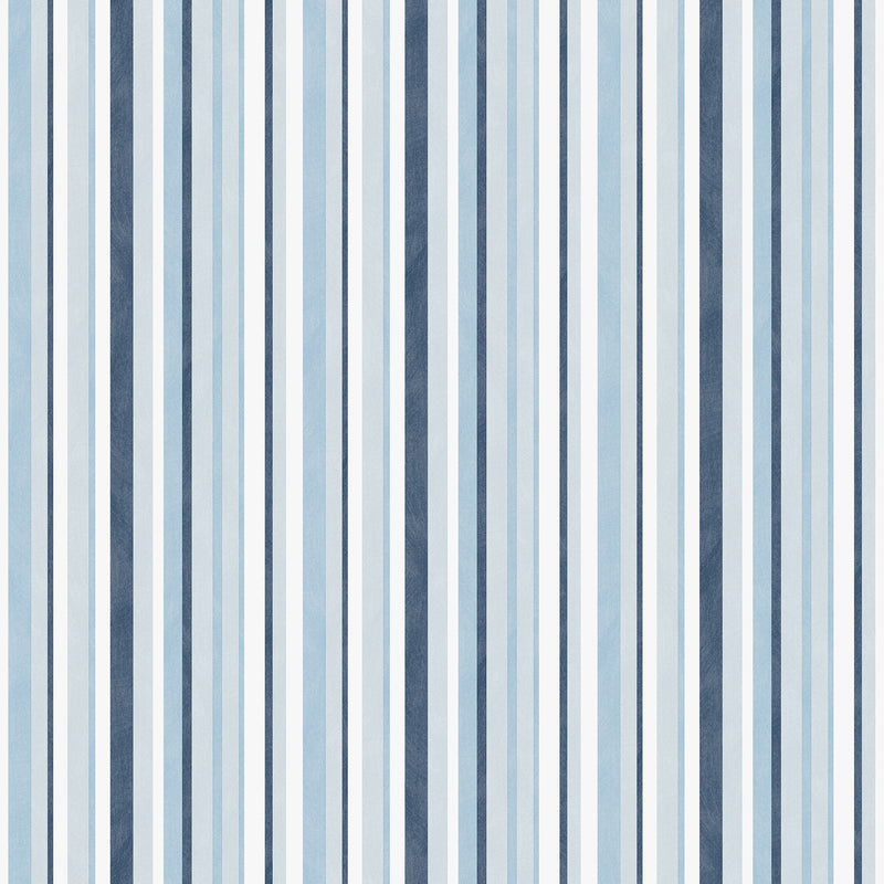 Multi Stripe Blue Kids and Teens Wallpaper by Galerie